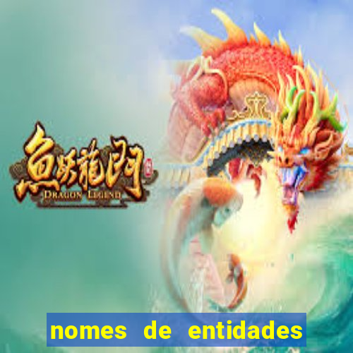 nomes de entidades do mal